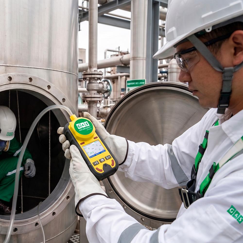 Detector Portátil de 4 Gases com Bomba Removível